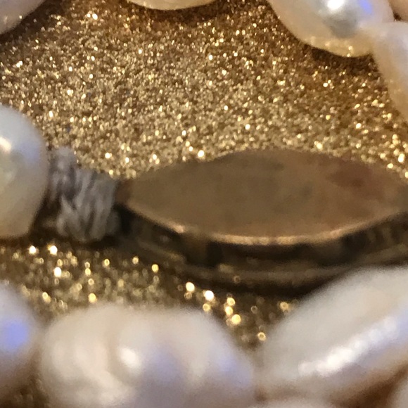 SOLDVintage Freshwater Pearl Strand w Hook Clasp - Picture 8 of 13